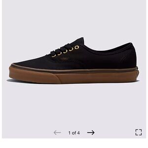 Vans Authentic Gum Shoe Black / Rubber Men Size 11